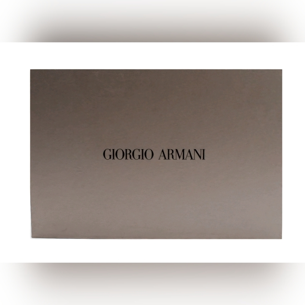 Giorgio Armani Womens White lace-up fabric sneakers w leather details Wms US 10 - Picture 8 of 8